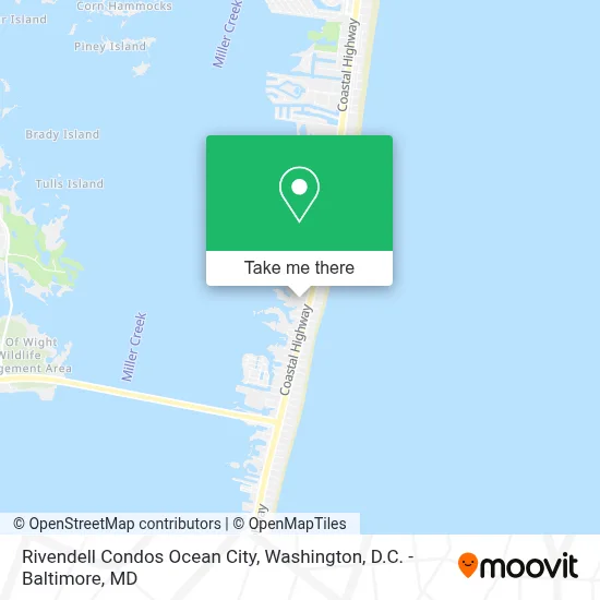 Rivendell Condos Ocean City map