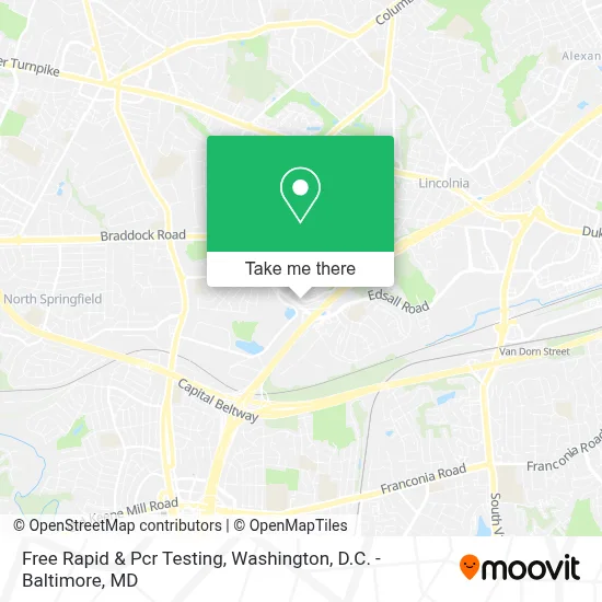 Free Rapid & Pcr Testing map