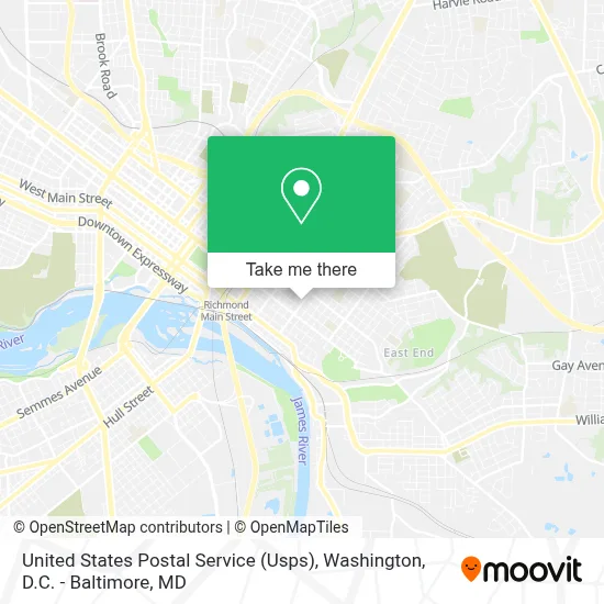 United States Postal Service (Usps) map
