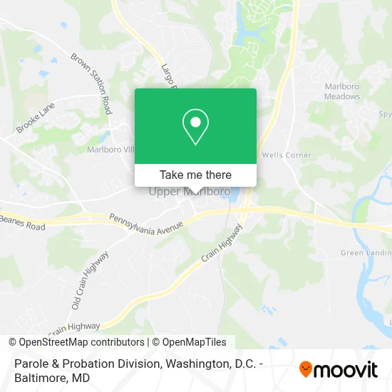 Parole & Probation Division map