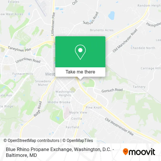 Blue Rhino Propane Exchange map