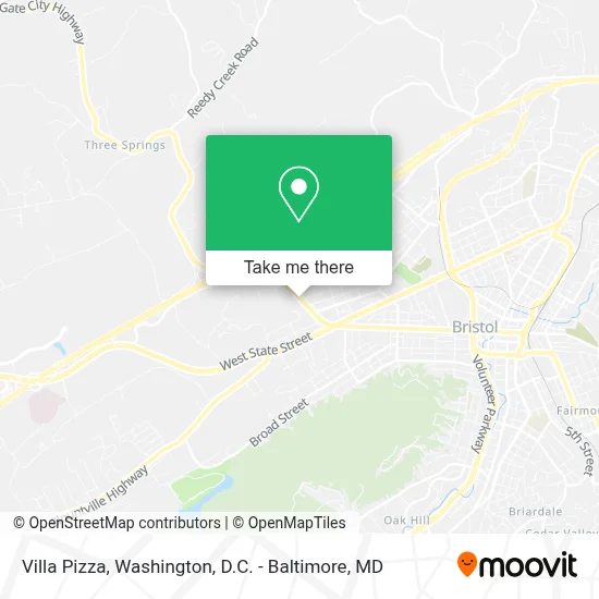Villa Pizza map