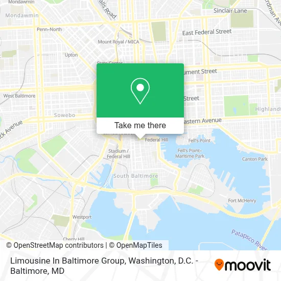 Limousine In Baltimore Group map