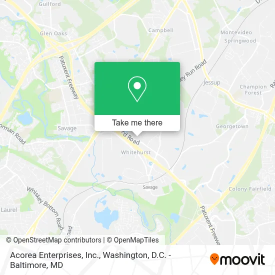 Acorea Enterprises, Inc. map