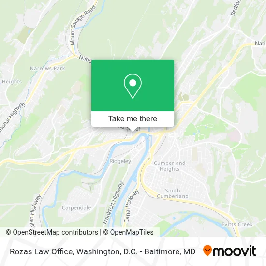 Rozas Law Office map