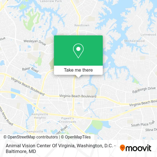 Animal Vision Center Of Virginia map