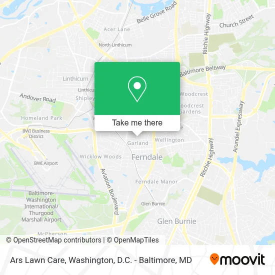 Ars Lawn Care map