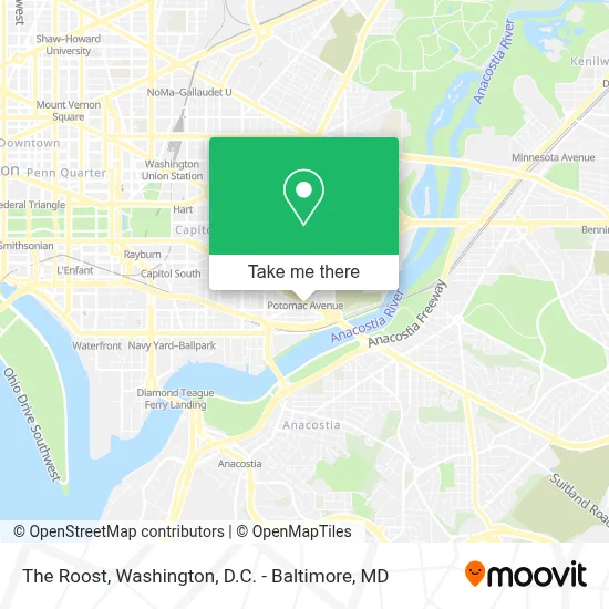 The Roost map
