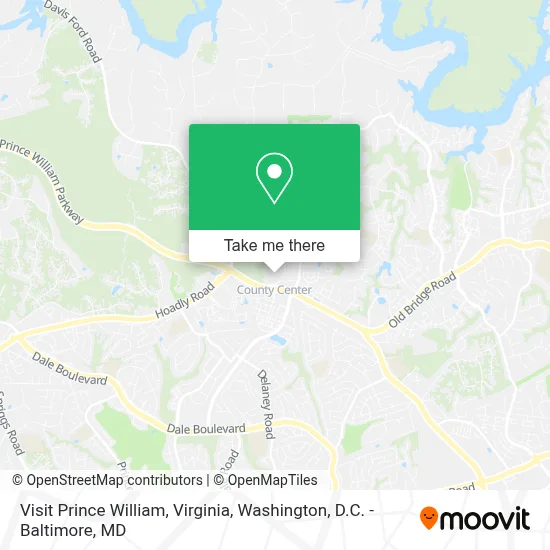 Visit Prince William, Virginia map