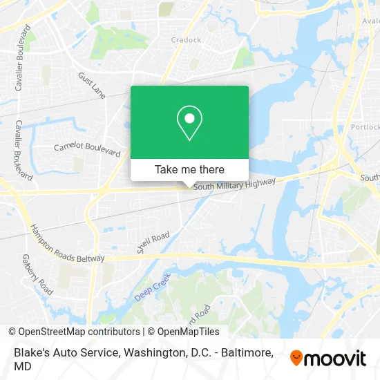 Blake's Auto Service map