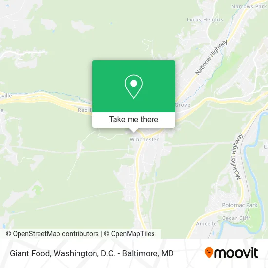 Giant Food map