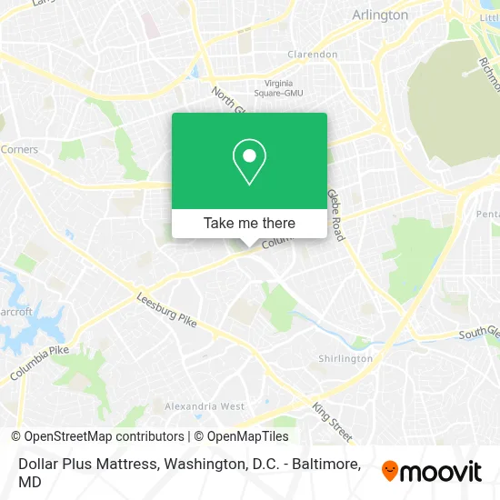 Dollar Plus Mattress map
