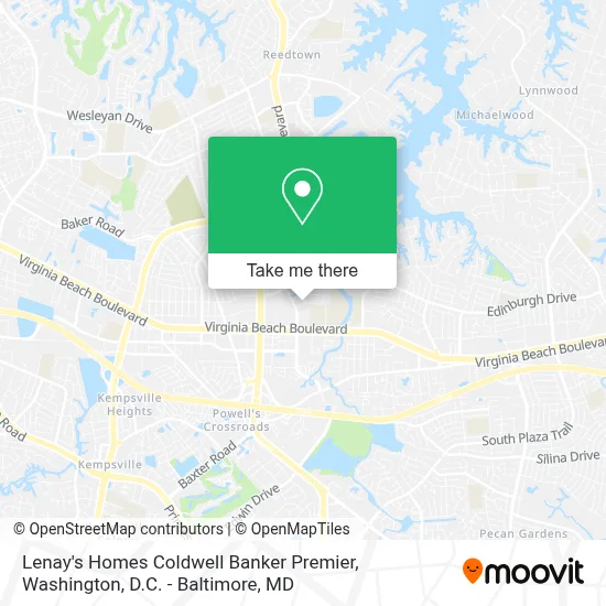 Lenay's Homes Coldwell Banker Premier map