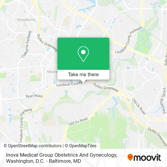 Inova Medical Group Obstetrics And Gynecology map