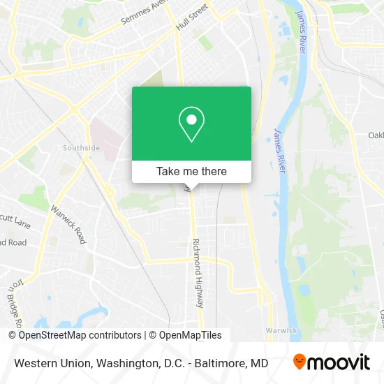 Western Union map