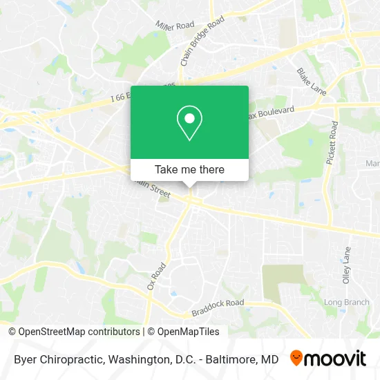 Byer Chiropractic map