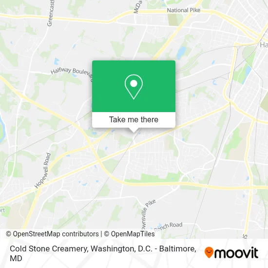 Cold Stone Creamery map