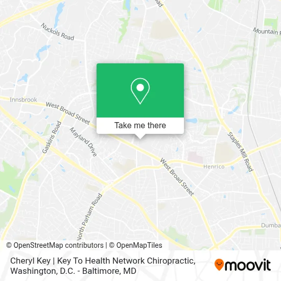 Cheryl Key | Key To Health Network Chiropractic map