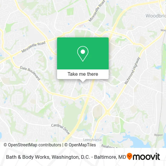 Bath & Body Works map