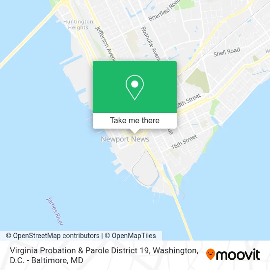 Virginia Probation & Parole District 19 map