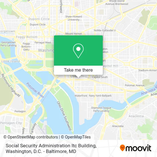 Social Security Administration Itc Building map