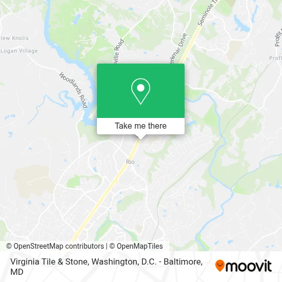 Virginia Tile & Stone map