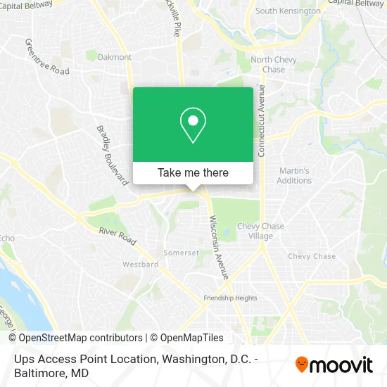 Ups Access Point Location map