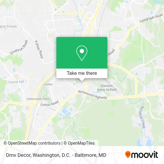 Dmv Decor map