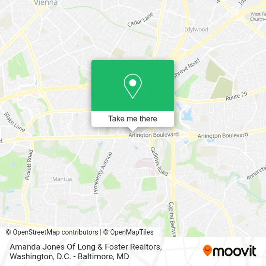 Amanda Jones Of Long & Foster Realtors map