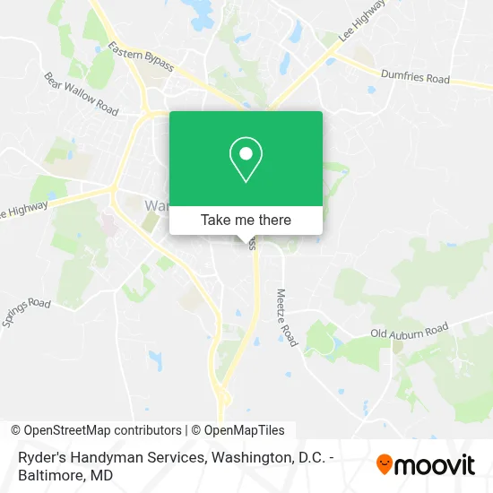 Ryder's Handyman Services map