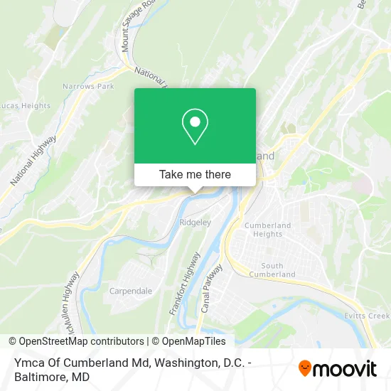 Ymca Of Cumberland Md map