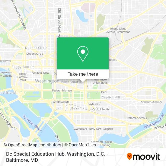 Dc Special Education Hub map