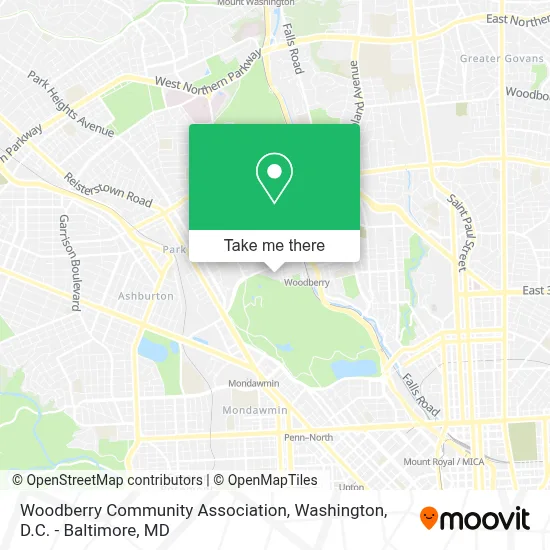 Woodberry Community Association map