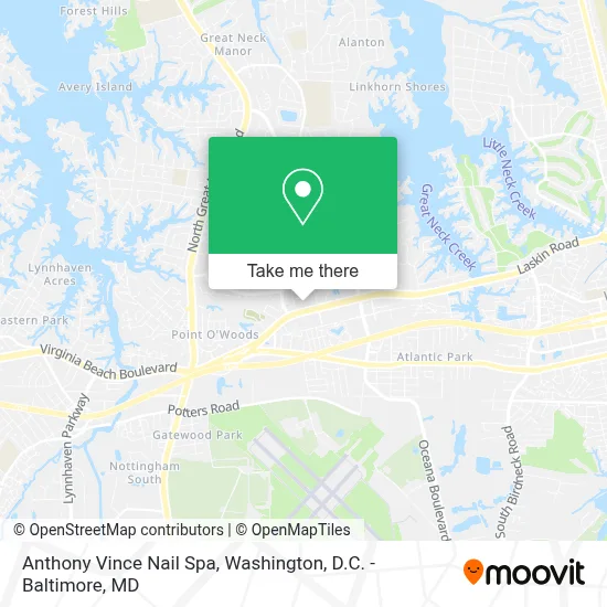 Anthony Vince Nail Spa map
