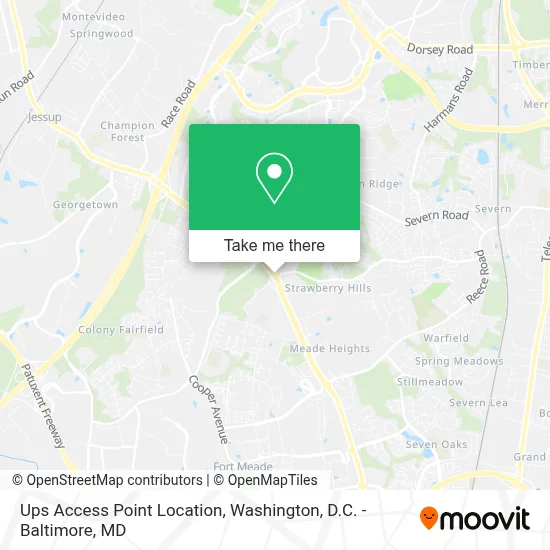Ups Access Point Location map