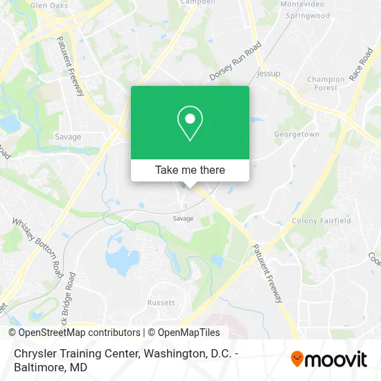 Chrysler Training Center map
