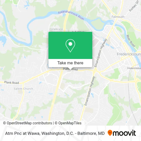 Atm Pnc at Wawa map