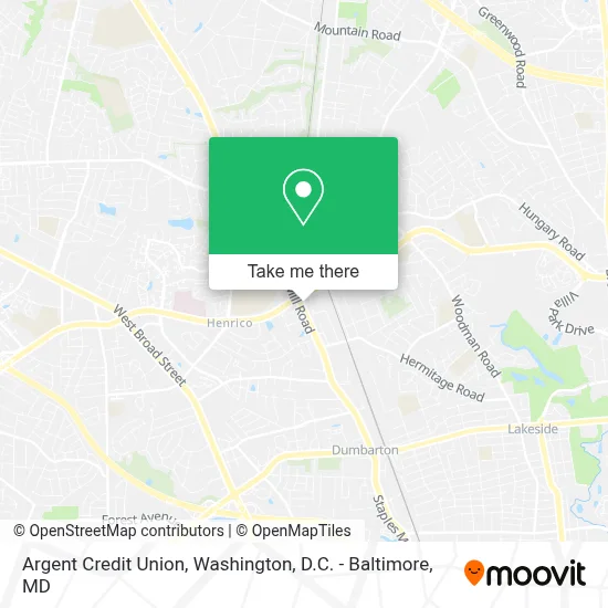 Argent Credit Union map