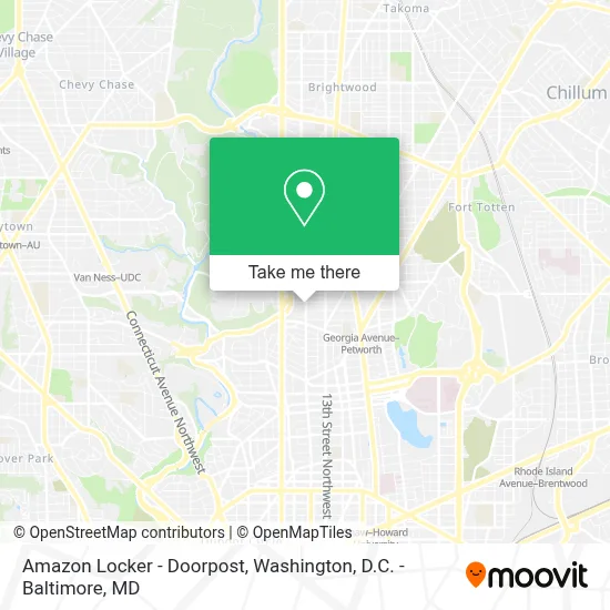 Amazon Locker - Doorpost map