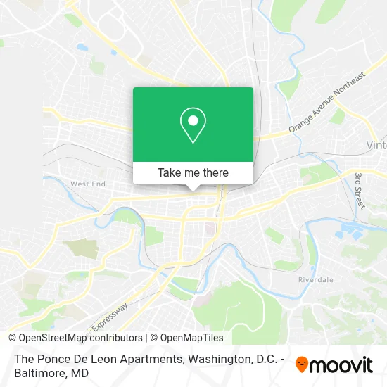 The Ponce De Leon Apartments map