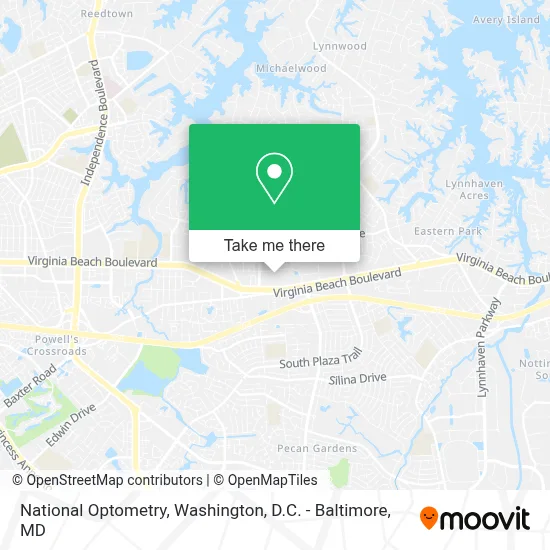 National Optometry map