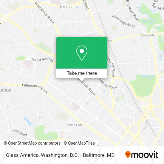 Glass America map