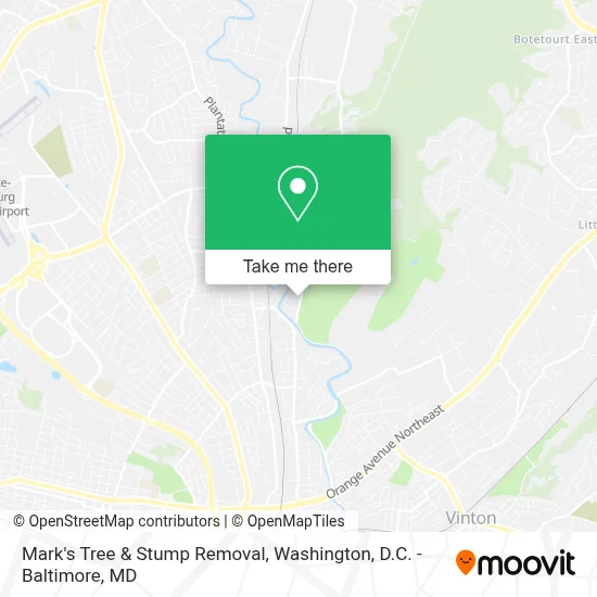 Mark's Tree & Stump Removal map