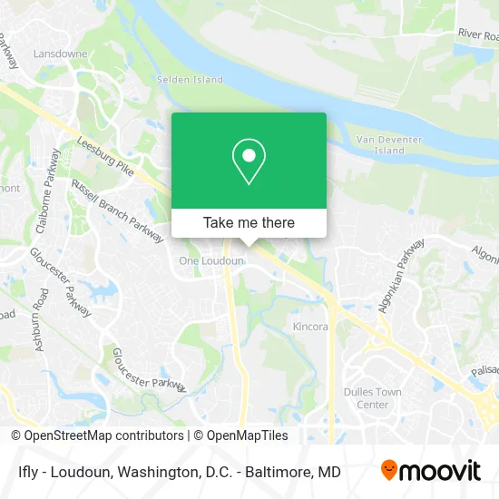 Ifly - Loudoun map