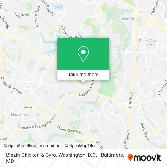 Blazin Chicken & Gyro map