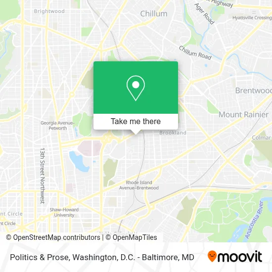 Politics & Prose map