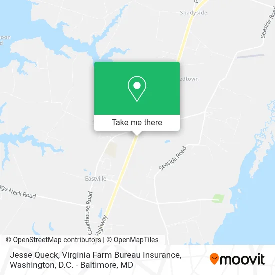 Jesse Queck, Virginia Farm Bureau Insurance map
