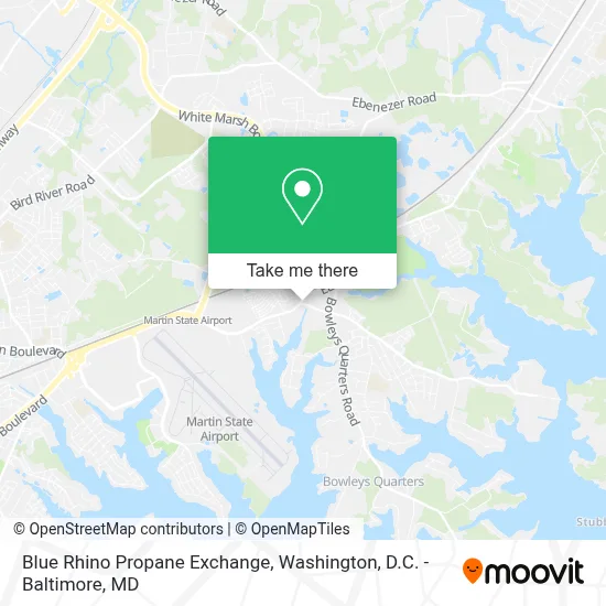 Blue Rhino Propane Exchange map