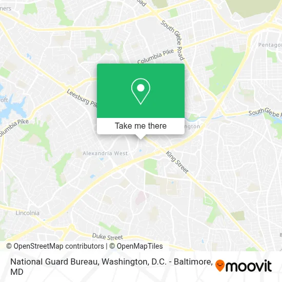 National Guard Bureau map