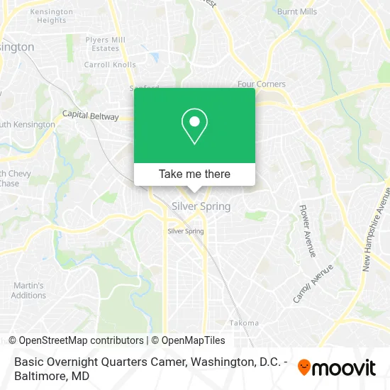 Basic Overnight Quarters Camer map